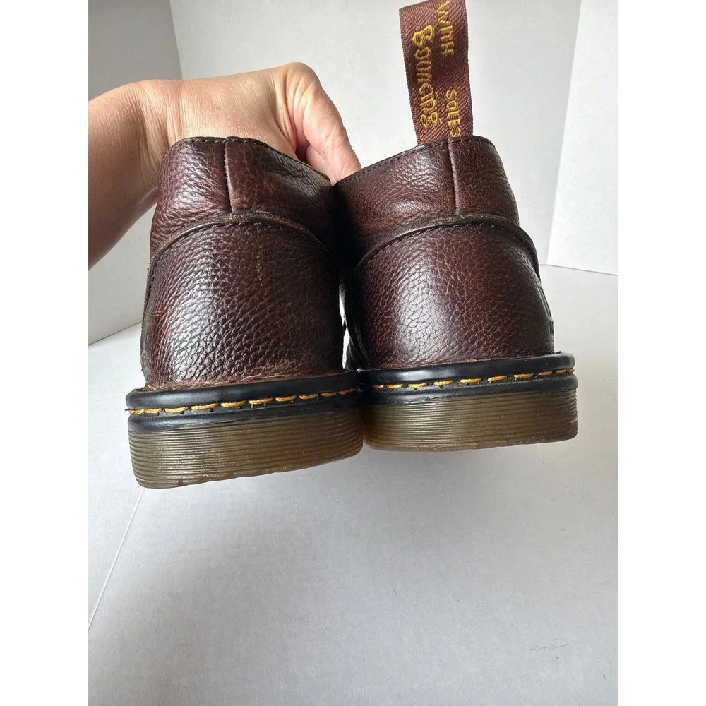 Dr. Martens Sussex Mens Brown Leather Chukka Boots Slip Resistant AW004 Size 11